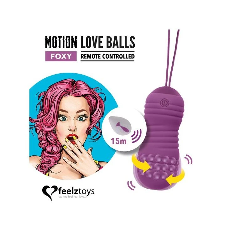 Boules De Geisha Télécommandées 'Motion Love Balls Foxy' - FeelzToys 2 Boules De Geisha Télécommandées 'Motion Love Balls Foxy' - FeelzToys – Image 2