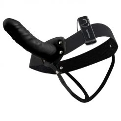 Pipedream Products FFS For Him Or Her Vibrating Hollow Strap-On Black -EasyToys Shop ffs for him or her vibrating hollow strap on black 1