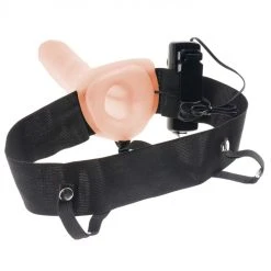 Pipedream Products FFS For Him Or Her Vibrating Hollow Strap-On Flesh -EasyToys Shop ffs for him or her vibrating hollow strap on flesh 2