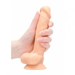 Gode à Ventouse Dual Density Avec Testicules 15,8 Cm D'Insertion - RealRock -EasyToys Shop gode a ventouse avec testicules dual density 136 cm inserable realrock 2