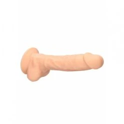 Gode à Ventouse Dual Density Avec Testicules 15,8 Cm D'Insertion - RealRock -EasyToys Shop gode a ventouse avec testicules dual density 136 cm inserable realrock 3