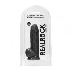 Gode à Ventouse Dual Density Avec Testicules 13,6 Cm D'Insertion - RealRock -EasyToys Shop gode a ventouse dual density avec testicules 136 cm d insertion realrock 4