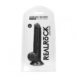 Gode à Ventouse Dual Density Avec Testicules 17 Cm D'Insertion - RealRock -EasyToys Shop gode a ventouse dual density avec testicules 17 cm d insertion realrock 7