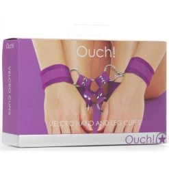 Menottes Poignets Et Chevilles Velcro - Ouch! -EasyToys Shop menottes poignets et chevilles velcro ouch 4