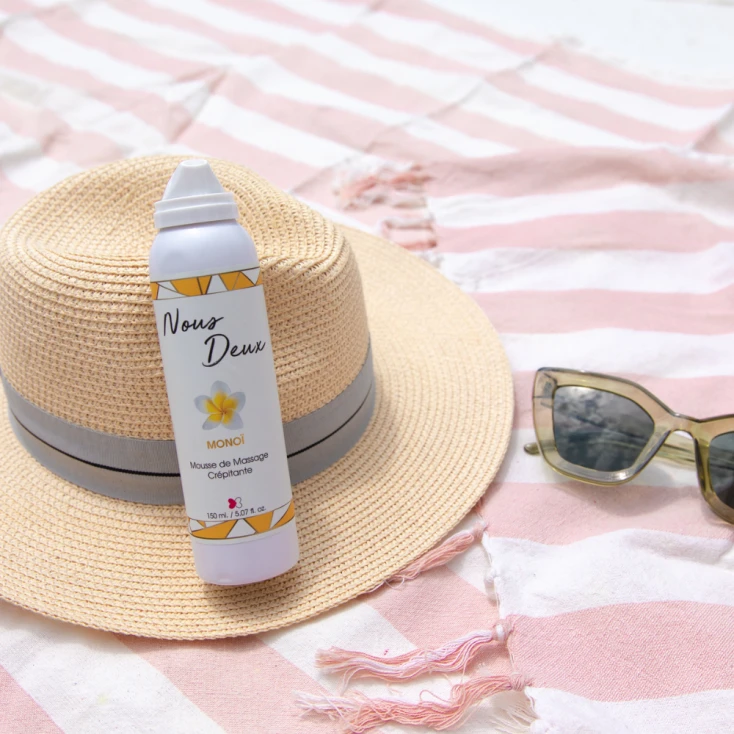 Mousse De Massage Crépitante ‘Monoï’ 150ml – Nous Deux 3 Mousse De Massage Crépitante ‘Monoï’ 150ml – Nous Deux – Image 3