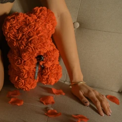 Devant 32 Ourson Romantique En Roses Rouges