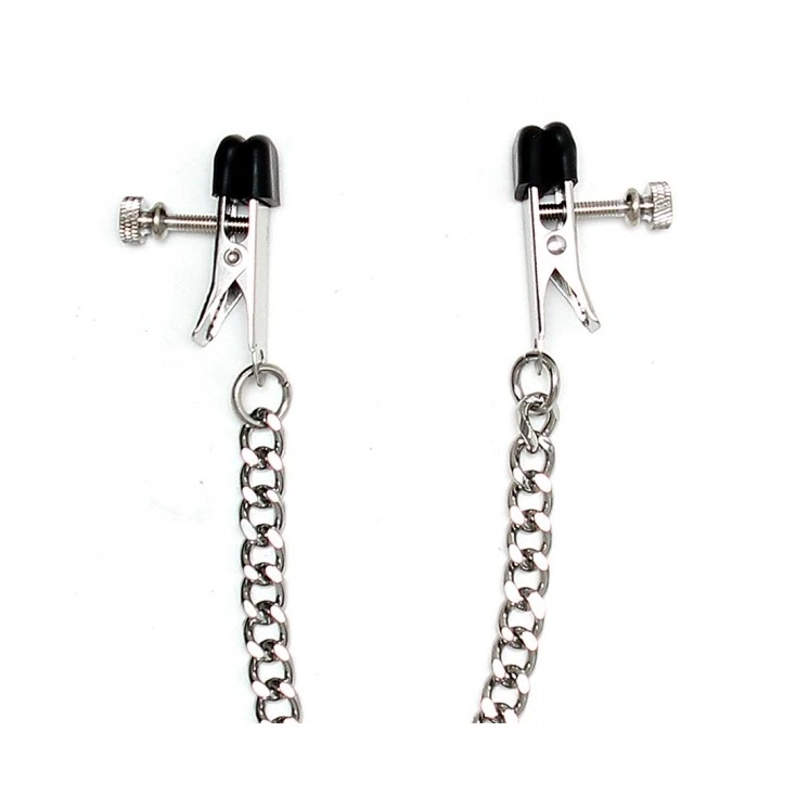 Rimba Pinces à Seins Métal à Vis Avec Chaîne Métal 2 Rimba Pinces à Seins Métal à Vis Avec Chaîne Métal – Image 2