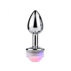 Plug Anal Bijou Lumineux à LED Télécommandé - Taille Small
