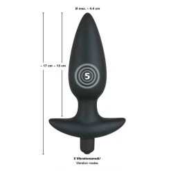 Plug Anal Vibrant Large 'Black Velvets' - You2Toys -EasyToys Shop plug anal vibrant large black velvets you2toys 4