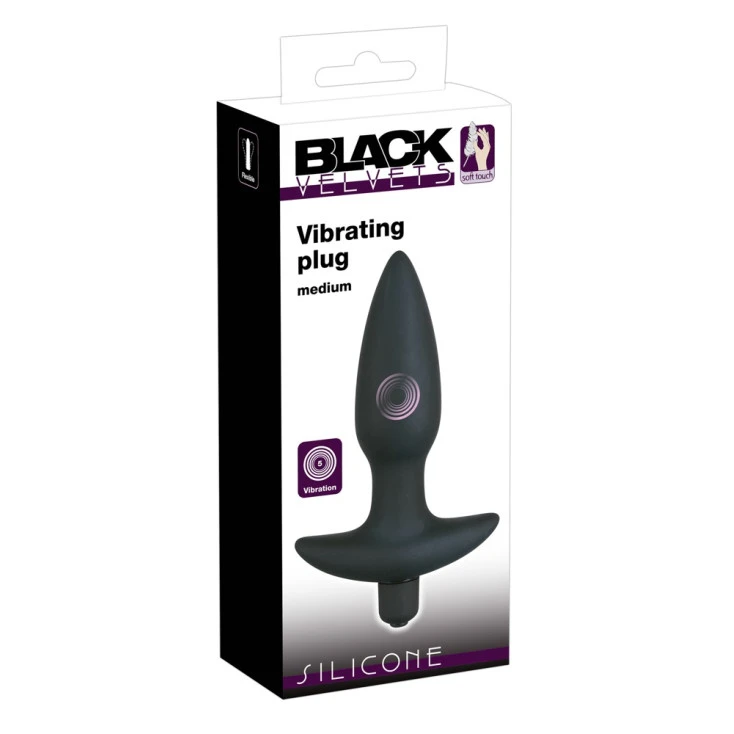 Plug Anal Vibrant Medium 'Black Velvets' - You2Toys 4 Plug Anal Vibrant Medium 'Black Velvets' - You2Toys – Image 4